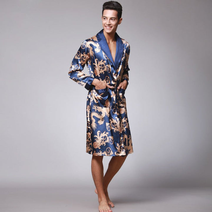 men silk robe - Muhaab