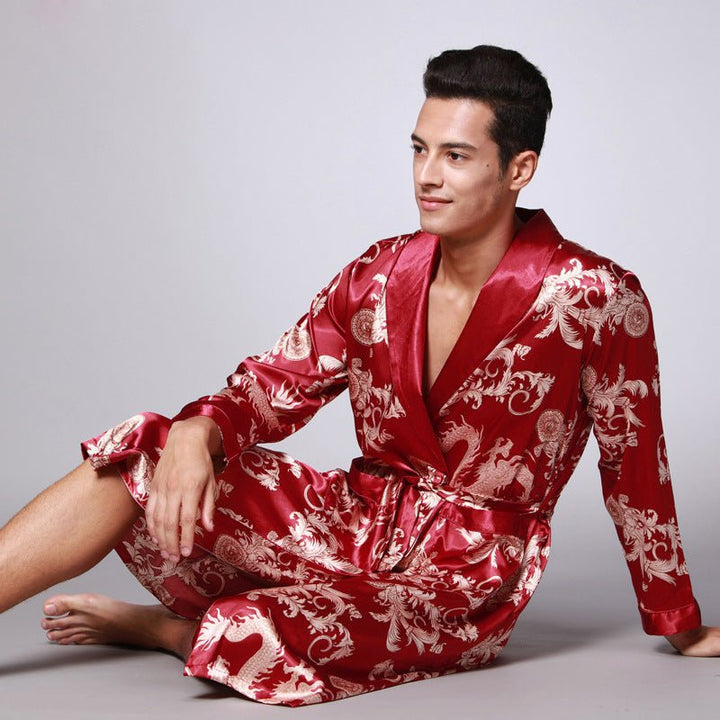 men silk robe - Muhaab