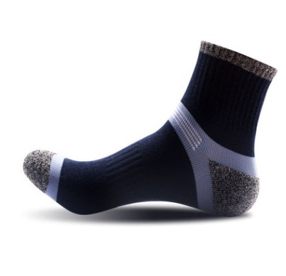 Men Socks Conventional Sports Socks Breathable Sweat Absorbing Deodorant Cotton Outdoor Men Basketball Sports Socks Outdoor - Muhaab