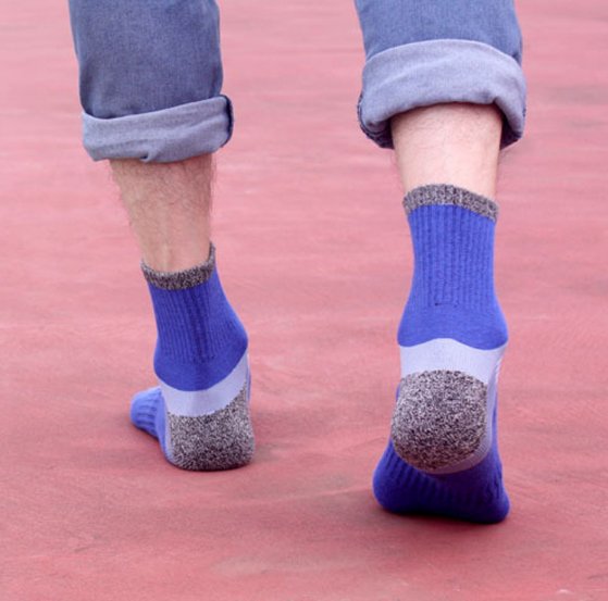 Men Socks Conventional Sports Socks Breathable Sweat Absorbing Deodorant Cotton Outdoor Men Basketball Sports Socks Outdoor - Muhaab