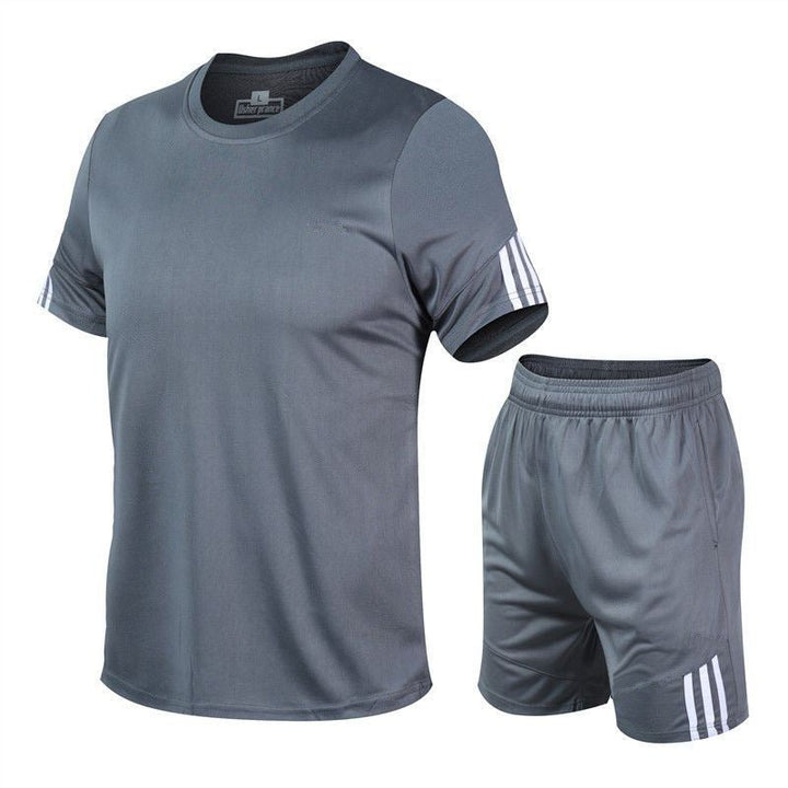 Men Sports Suit Track Suit Running Suit Gym Two Piece Quick Drying Clothes - Muhaab