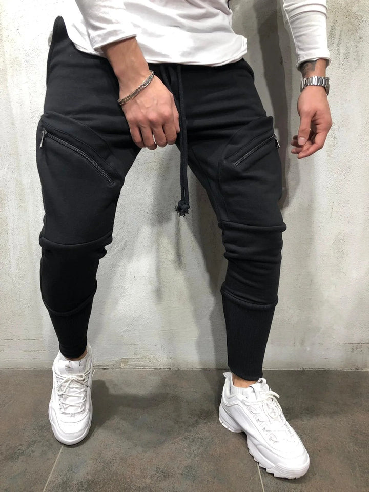 Men Sports Zipper Casual Pants - Muhaab