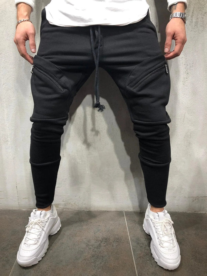 Men Sports Zipper Casual Pants - Muhaab