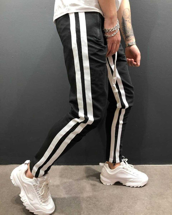 Men Sports Zipper Casual Pants - Muhaab