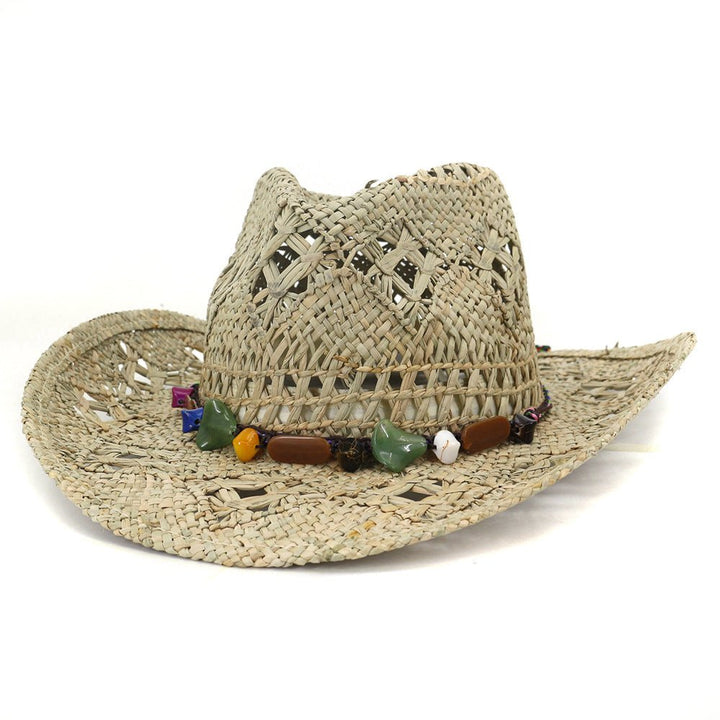 Men's And Women's Cowboy Hats Natural Hamcho Sunscreen Hat - Muhaab