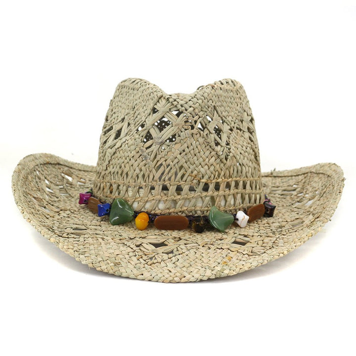 Men's And Women's Cowboy Hats Natural Hamcho Sunscreen Hat - Muhaab