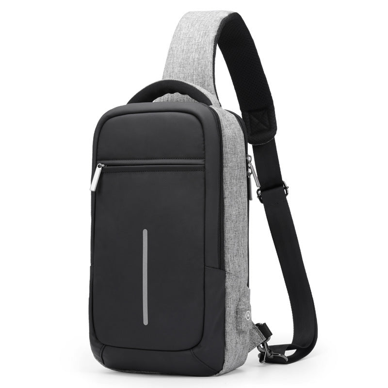 Men's Bags Shoulder Messenger Bag Tide Brand Student School Bag Sports Canvas Chest Bag Male Korean Waist Bag Backpack - Muhaab