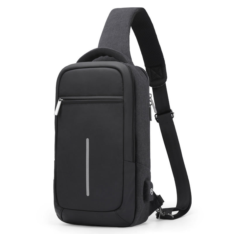 Men's Bags Shoulder Messenger Bag Tide Brand Student School Bag Sports Canvas Chest Bag Male Korean Waist Bag Backpack - Muhaab