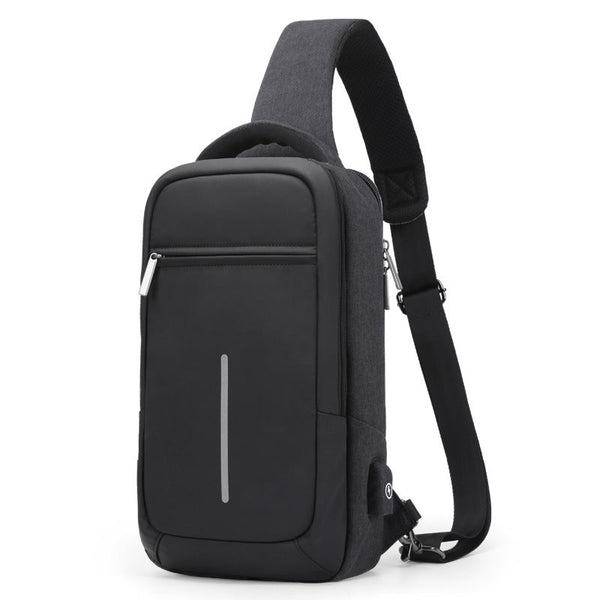 Men's Bags Shoulder Messenger Bag Tide Brand Student School Bag Sports Canvas Chest Bag Male Korean Waist Bag Backpack - Muhaab