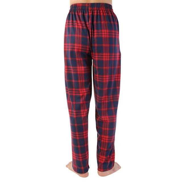 Men's Check Cotton Sleep Bottoms - Muhaab