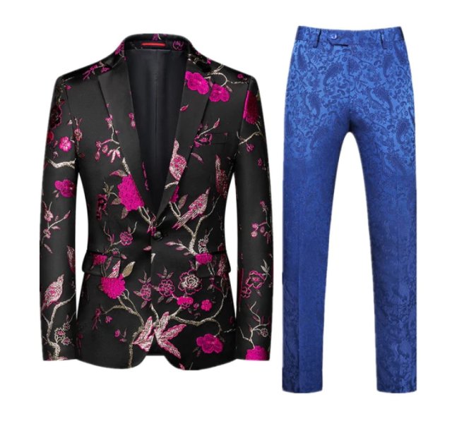 Men's Fashion Suits Personality Stage Performance - Muhaab