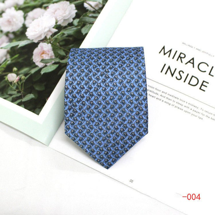 Men's Formal Tie Polyester 9cm Casual Business Work Professional Tie Printed Tie - Muhaab