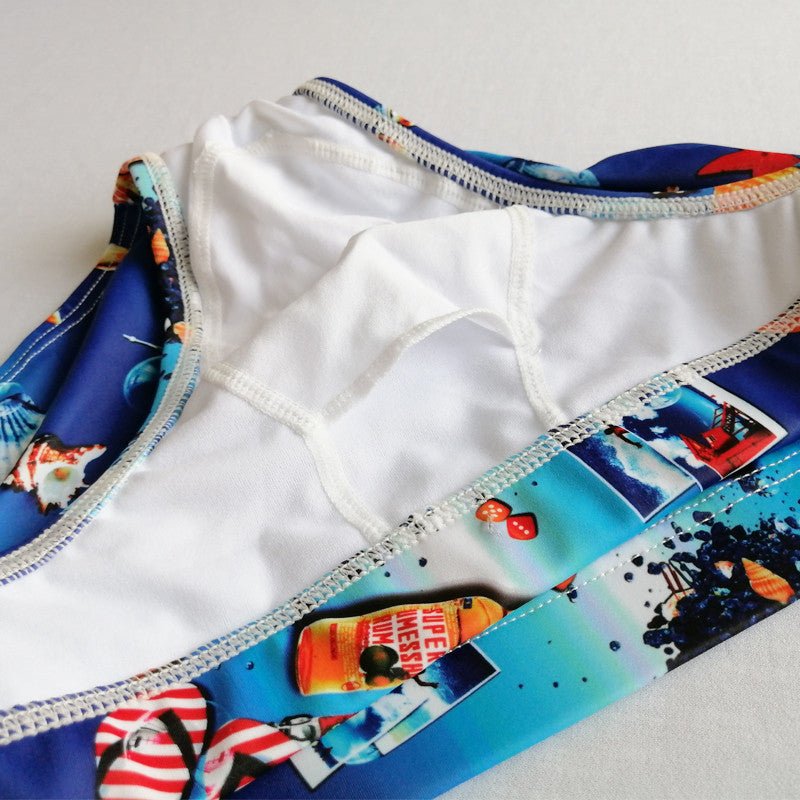 Men's Low Waist Briefs Nylon Quick-drying Swimsuit - Muhaab