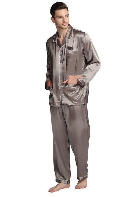 Mens Pajama Set Winter Sleepwear Men Homewear Warm Nightwear - Muhaab