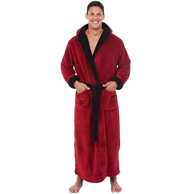 Men's Pajamas Winter Solid Color Home Wear - Muhaab