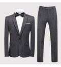 Men's Suits New Large Size Suit Wedding Suit Business Casual Blue Wedding Korean Slim Dress - Muhaab
