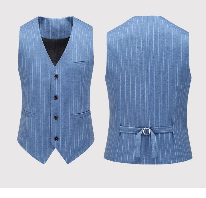 Men's Suits New Large Size Suit Wedding Suit Business Casual Blue Wedding Korean Slim Dress - Muhaab