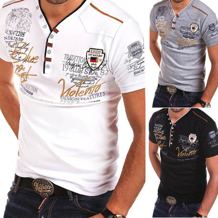 Mens T-shirts Fashion Short-sleeved Mens Summer New T-shirts - Muhaab