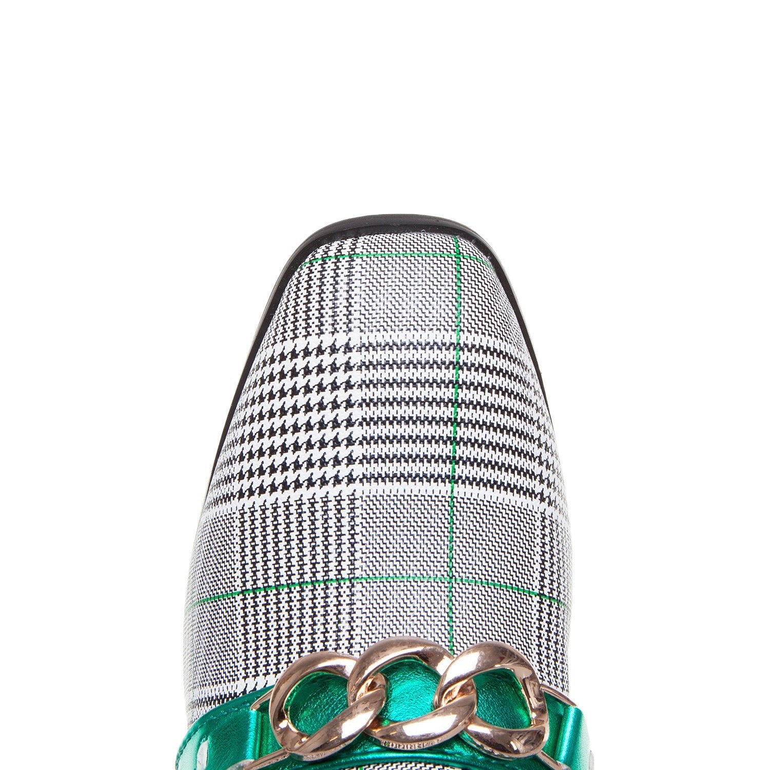 Metal decorative single shoes women - Muhaab