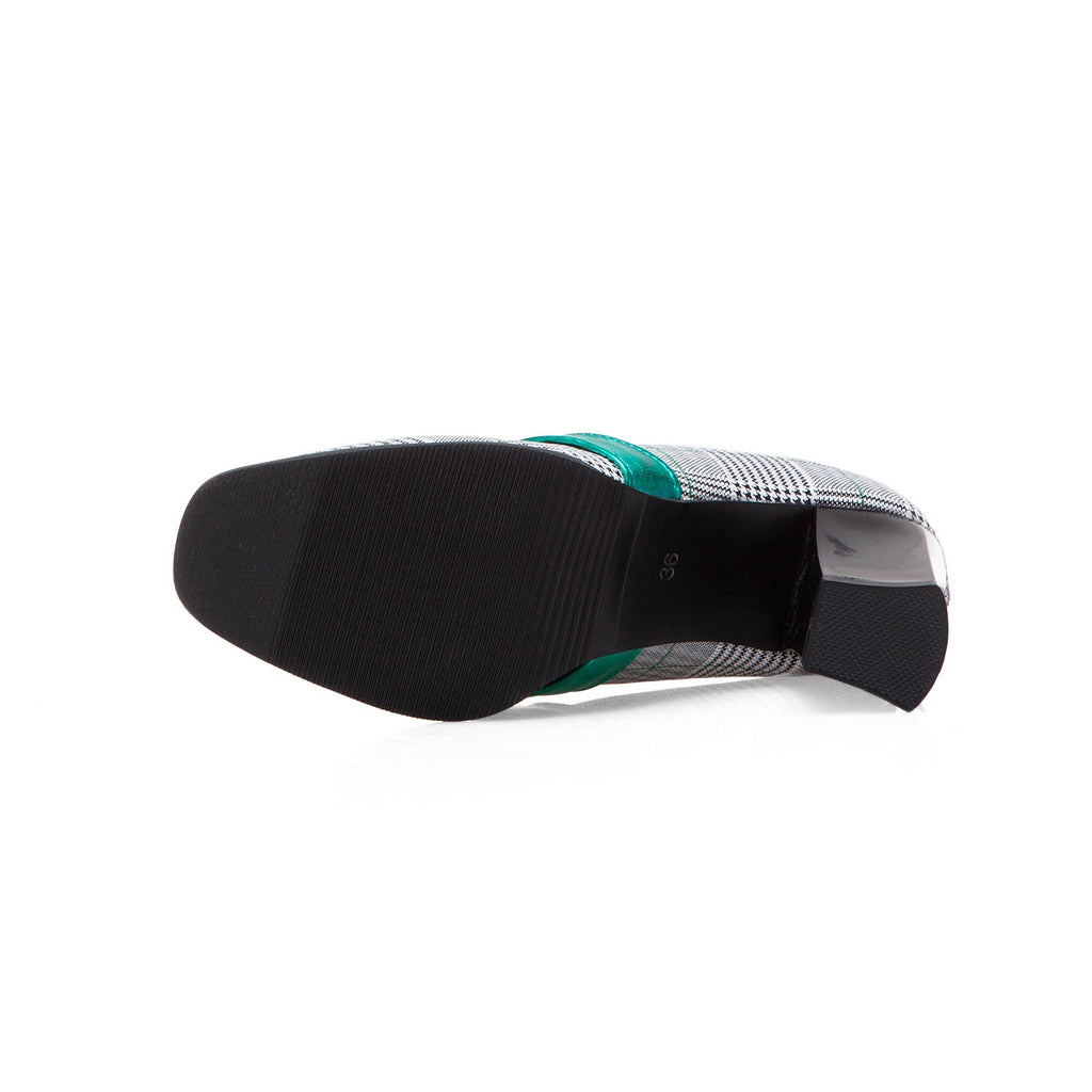 Metal decorative single shoes women - Muhaab