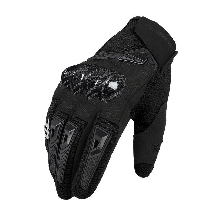 Motorcycle racing gloves carbon fiber motorcycle breathable anti-fall touch screen riding gloves summer men - Muhaab