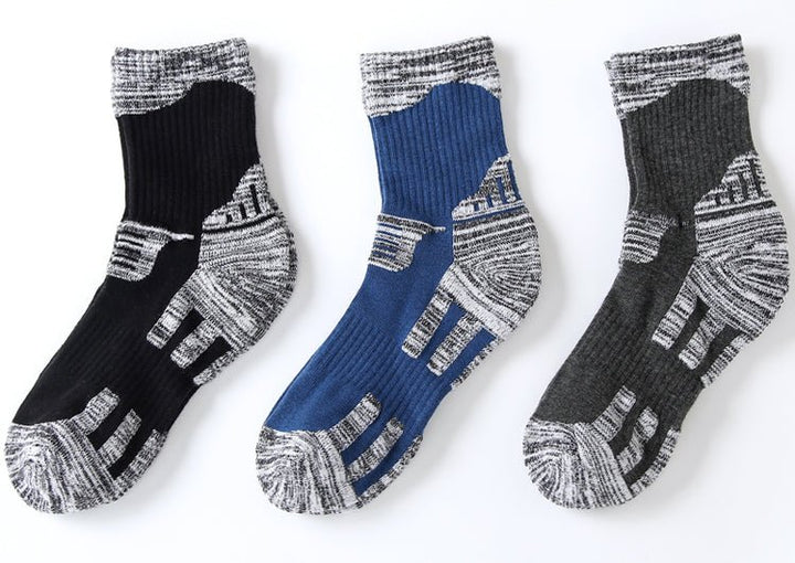 Mountaineering Socks Hiking Sports Socks Men And Women Short Tube Sweat Absorption - Muhaab