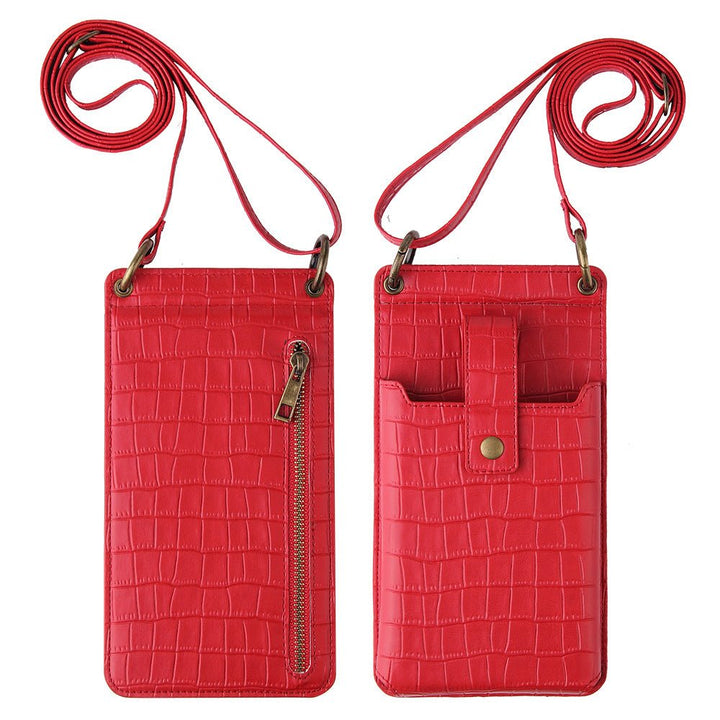 Multi-function Crossbody Bags For Mobile Phone Crocodile Pattern Wallet Card Holder - Muhaab