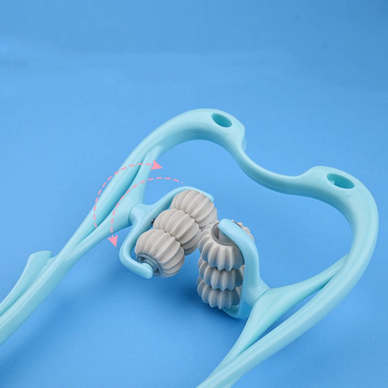 Multifunctional Manual Six-wheel Neck Massager Massage Relieve Roller Massage Tool - Muhaab