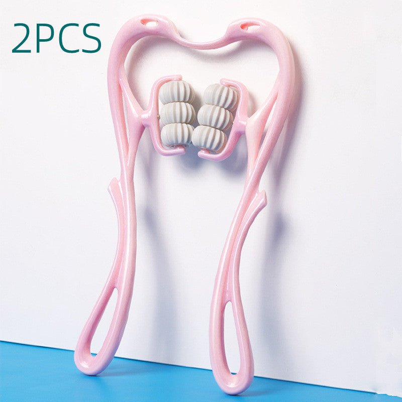 Multifunctional Manual Six-wheel Neck Massager Massage Relieve Roller Massage Tool - Muhaab