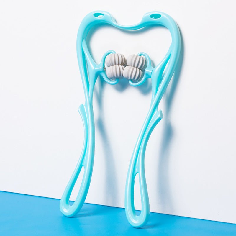 Multifunctional Manual Six-wheel Neck Massager Massage Relieve Roller Massage Tool - Muhaab