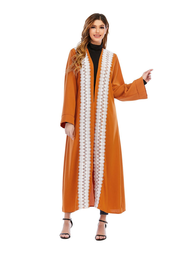 Muslim Abaya Cardigan Long Jacket Large Size Middle Eastern Robe Fashion Turkish Women - Muhaab