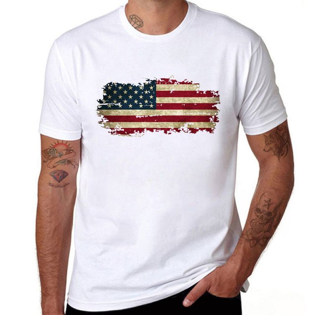 National Flag Mens T Shirts Short Sleeve - Muhaab