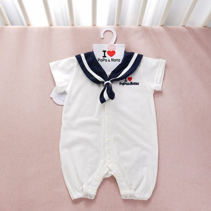 Navy Style Baby Clothes Newborn Clothes Baby Onesies - Muhaab