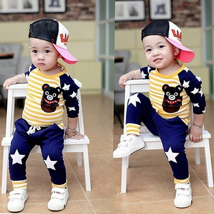 New Baby Boy Spring Suit Boys Spring Clothes Children's Clothes 1-2-3 Years Old Girls Spring Clothes - Muhaab