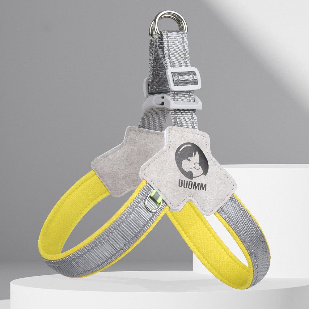 New Dog Breast Strap Saddle Pet Harness Breathable Reflective Dog Suspenders Pet Hand Holding Rope Wholesale - Muhaab