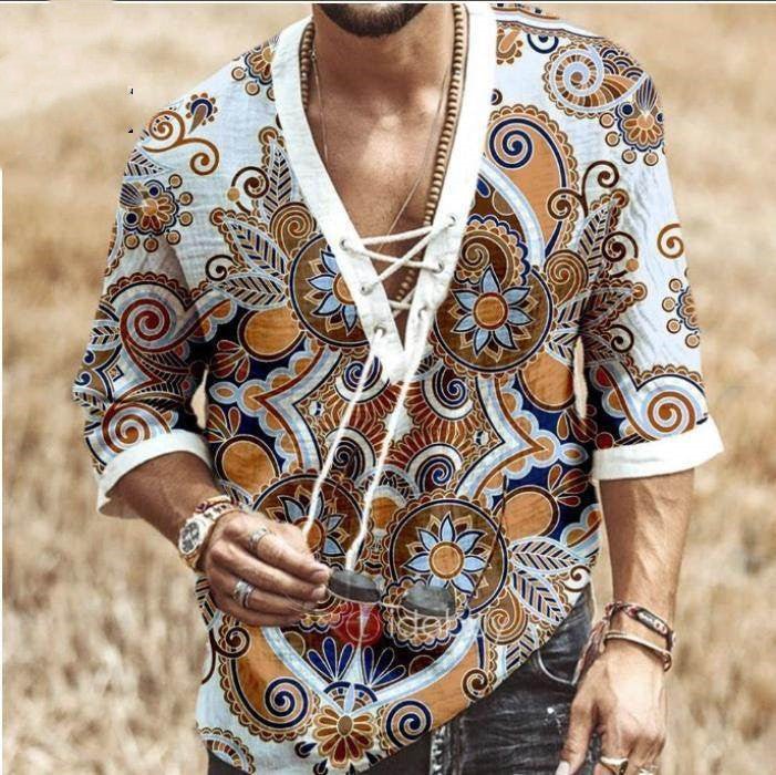 New Large Size Loose Hot style Men Shirts Male T Shirts - Muhaab