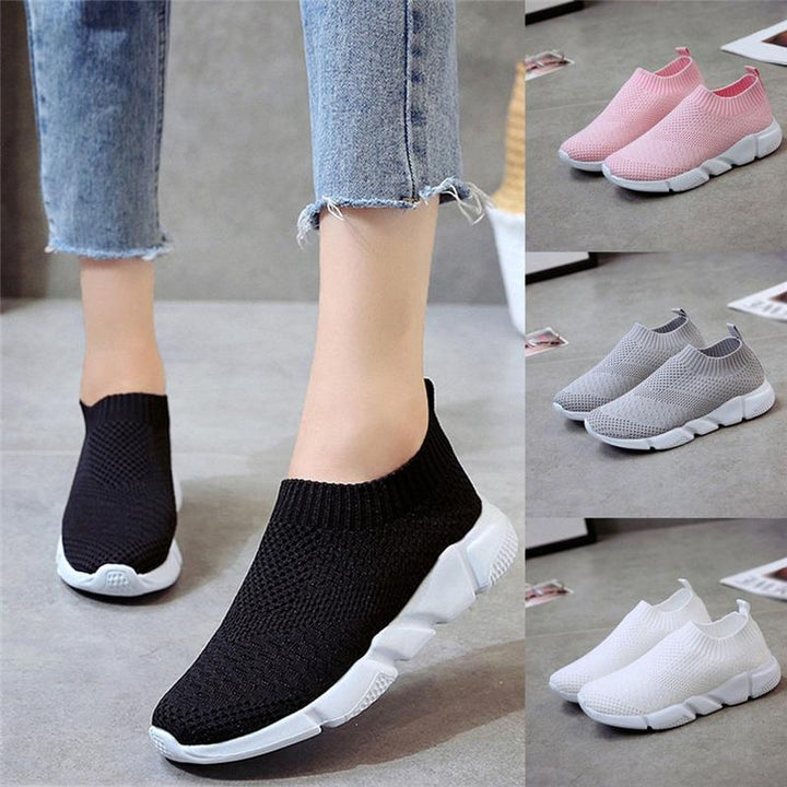 New Outdoors Adults Trainers Running Shoes Woman Sock Footwear Sport Athletic Unisex Breathable Mesh Female Sneakers - Muhaab