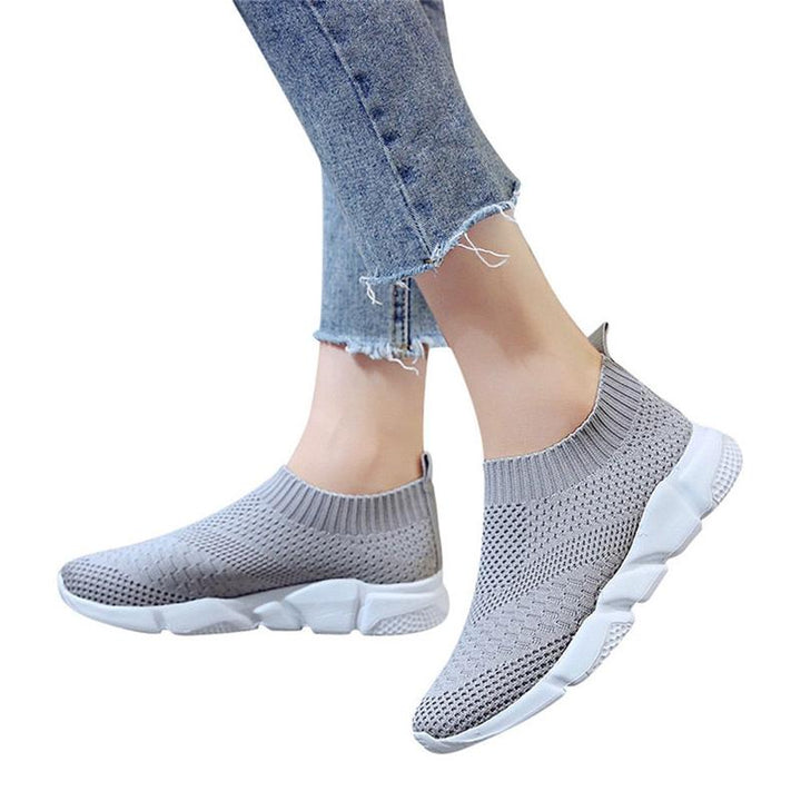 New Outdoors Adults Trainers Running Shoes Woman Sock Footwear Sport Athletic Unisex Breathable Mesh Female Sneakers - Muhaab