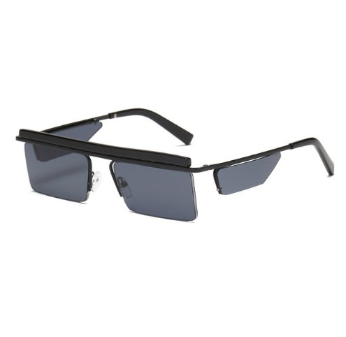 New sunglasses 1523 European and American personality men and women sunglasses frameless square ocean sunglasses - Muhaab