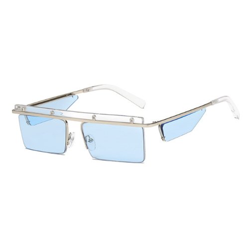 New sunglasses 1523 European and American personality men and women sunglasses frameless square ocean sunglasses - Muhaab