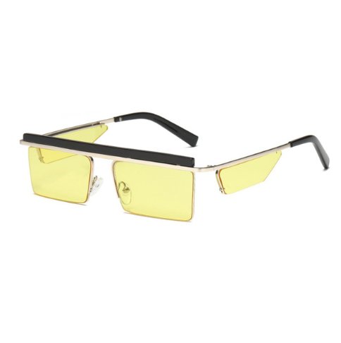 New sunglasses 1523 European and American personality men and women sunglasses frameless square ocean sunglasses - Muhaab