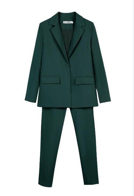 New Work Pant Suits Piece Set For Women Business Interview - Muhaab