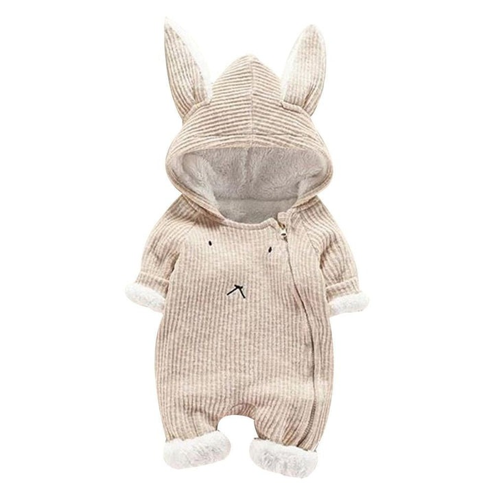 Newborn Baby Boy Girl Kids Hooded Romper Jumpsuit Bodysuit Clothes Outfits - Muhaab