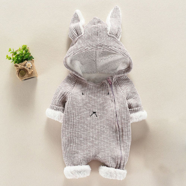 Newborn Baby Boy Girl Kids Hooded Romper Jumpsuit Bodysuit Clothes Outfits - Muhaab