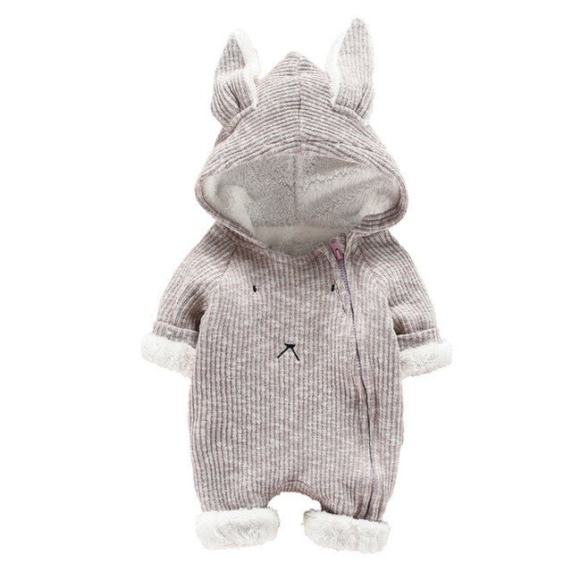 Newborn Baby Boy Girl Kids Hooded Romper Jumpsuit Bodysuit Clothes Outfits - Muhaab