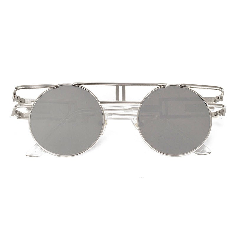 NewSteampunk Sunglasses Women Round Men Gothic Vintage - Muhaab
