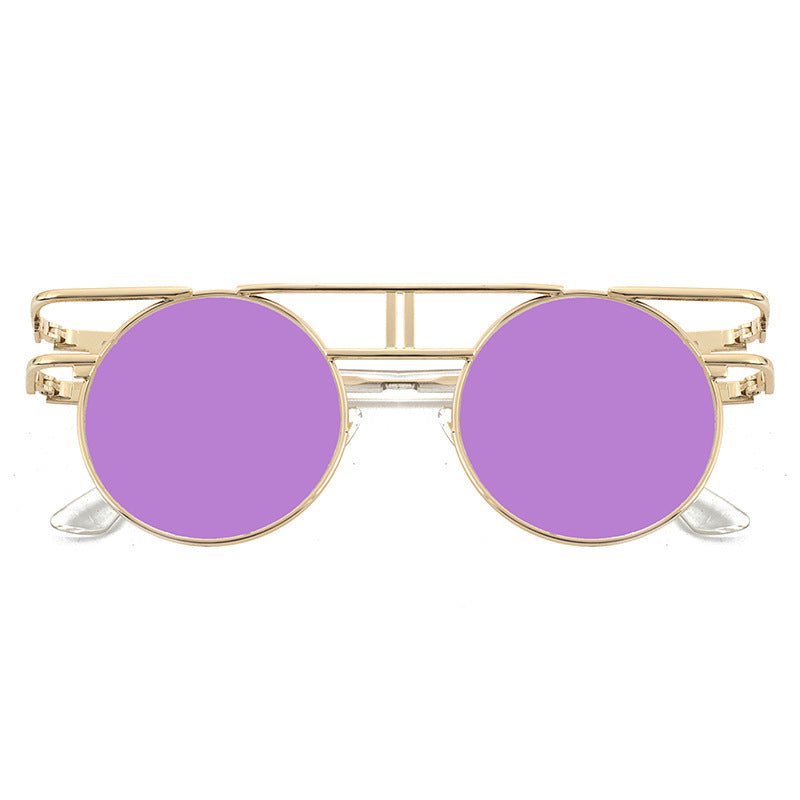 NewSteampunk Sunglasses Women Round Men Gothic Vintage - Muhaab