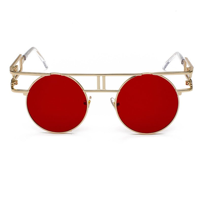 NewSteampunk Sunglasses Women Round Men Gothic Vintage - Muhaab