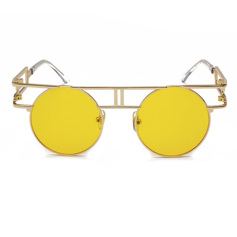 NewSteampunk Sunglasses Women Round Men Gothic Vintage - Muhaab