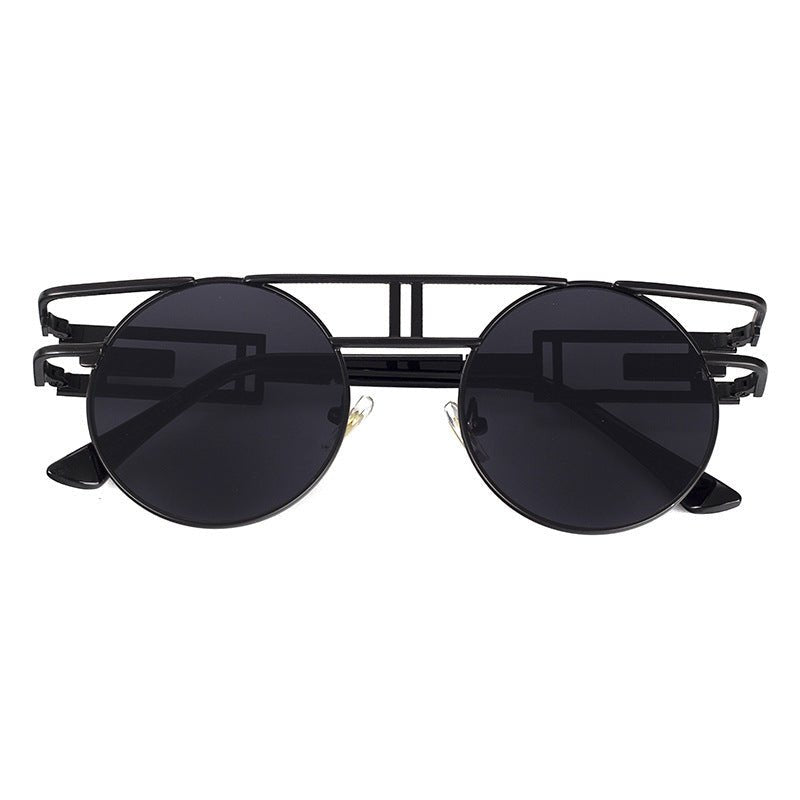 NewSteampunk Sunglasses Women Round Men Gothic Vintage - Muhaab